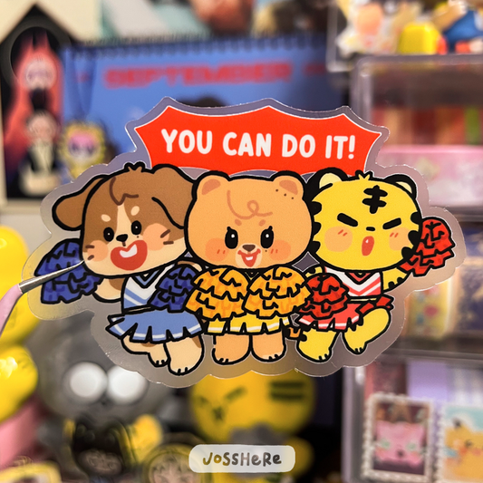 YOU CAN DO IT! - Clear Die-cut Sticker