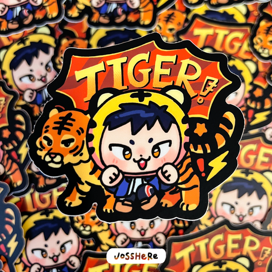 Tiger!! - Die-Cut Sticker