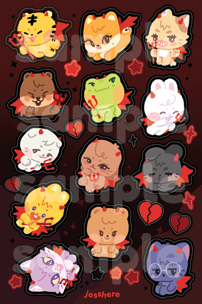 Lil' Devils 😈 Sticker Sheet