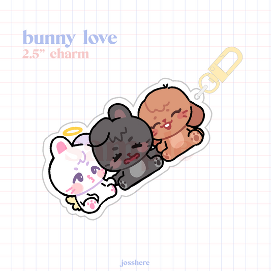 Bunny Love - Charm Acrílico