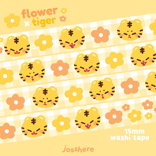 Flor x Tigre- Washi Tape 🌼