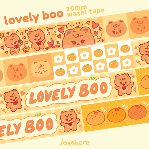 Encantador Boo 🐻 Washi Tape